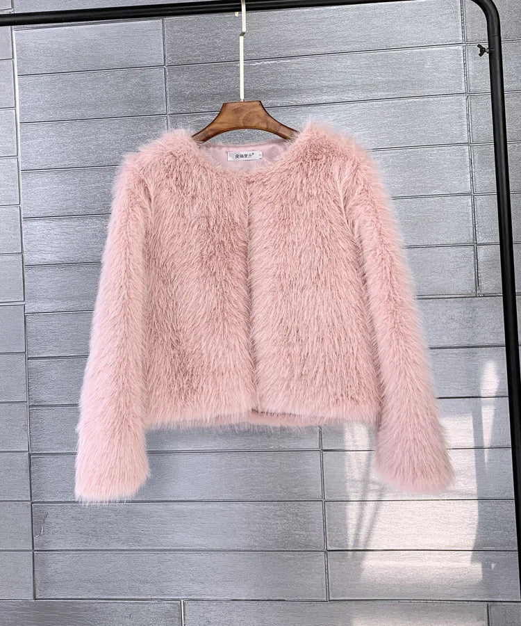 Plüschjacke aus Flausch