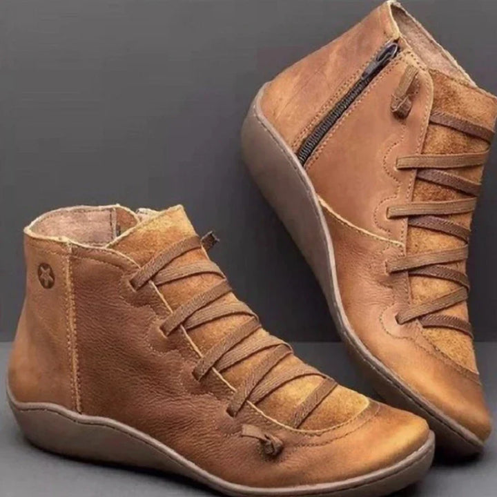 W&W Mode - Damen Stiefeletten aus PU-Leder