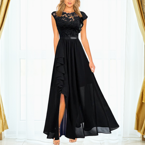 W&W Mode | Elegantes Spitzen Maxi Kleid