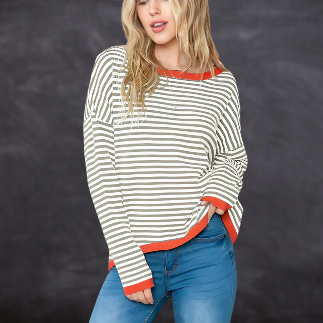 W&W Mode | Gestreifter Pullover