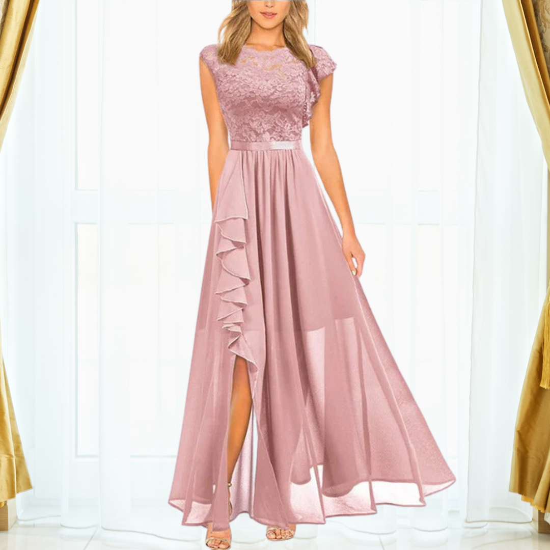 W&W Mode | Elegantes Spitzen Maxi Kleid