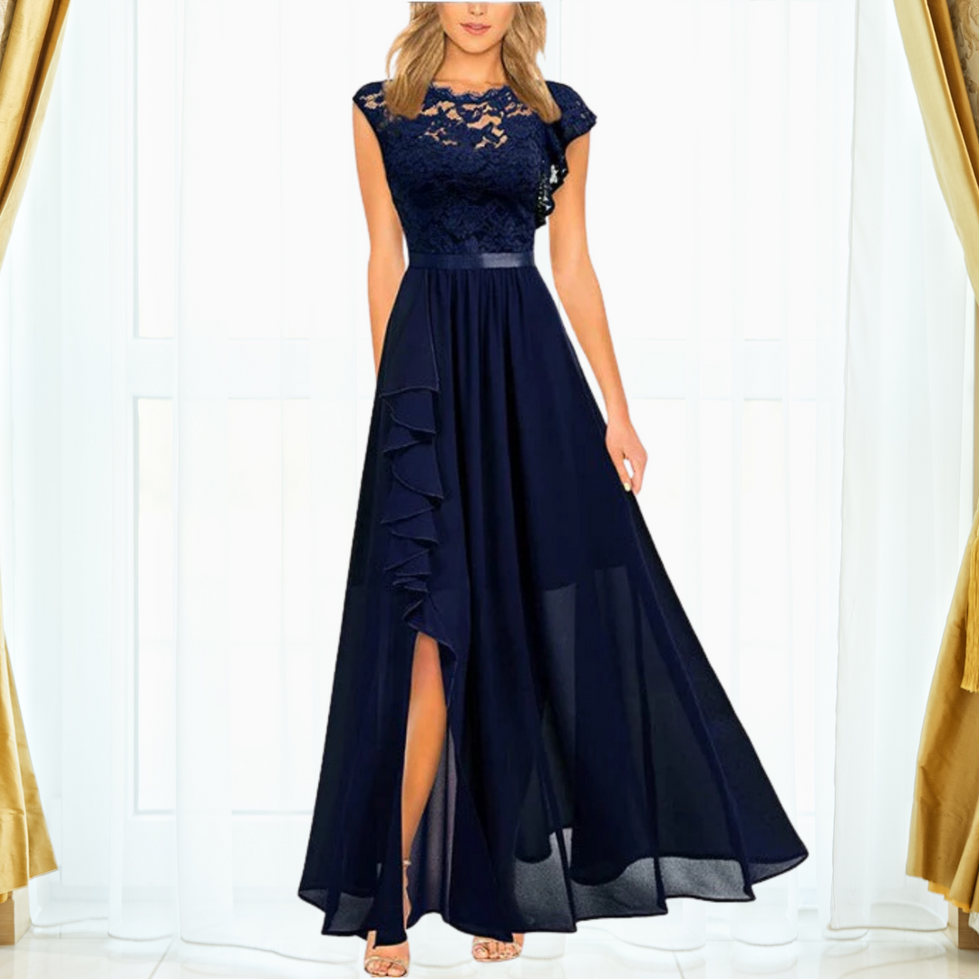 W&W Mode | Elegantes Spitzen Maxi Kleid