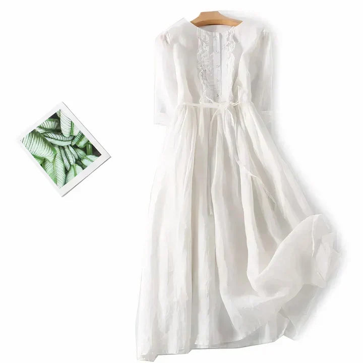 W&W Mode | Fließendes Leinenkleid