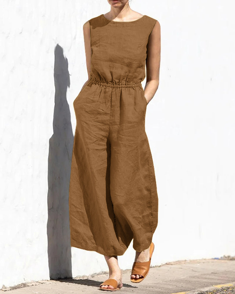 W&W Mode | Klassischer Baumwoll Jumpsuit