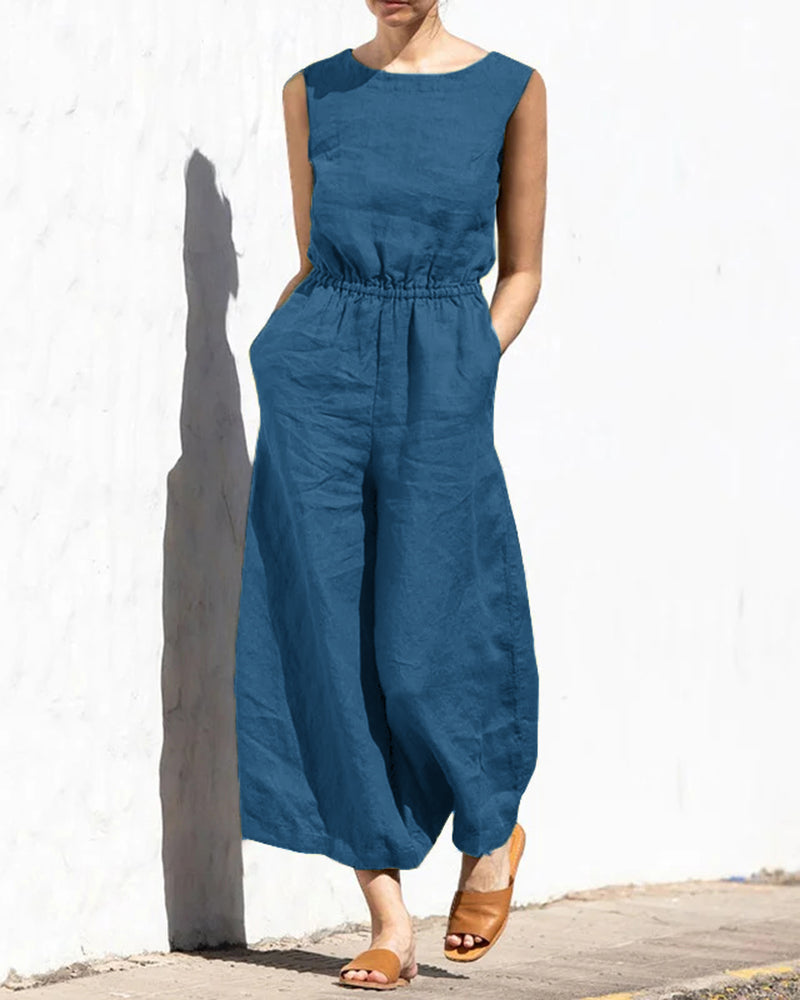 W&W Mode | Klassischer Baumwoll Jumpsuit