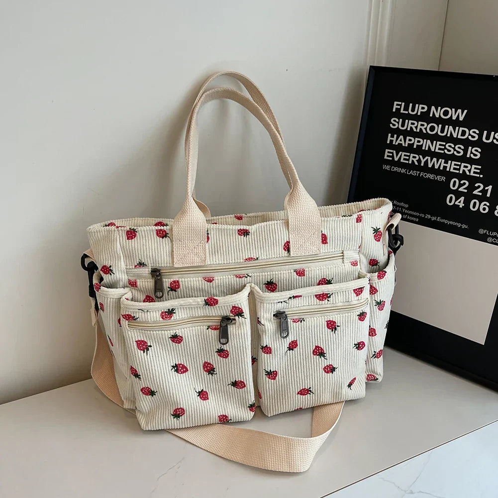 W&W Mode | Erdbeer Cordtasche