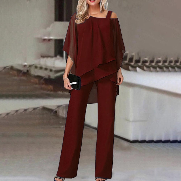 W&W Mode Jumpsuit | Eleganter Zweiteiler mit Cold Shoulder