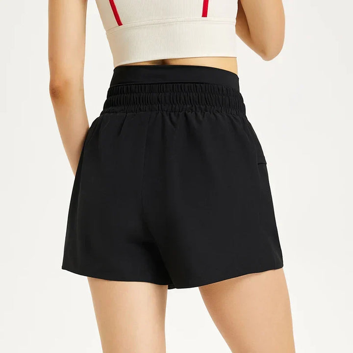 W&W Mode | Atmungsaktive Und Leichte 2 in 1 Quick Dry Shorts Für Damen Mit Kordelzug