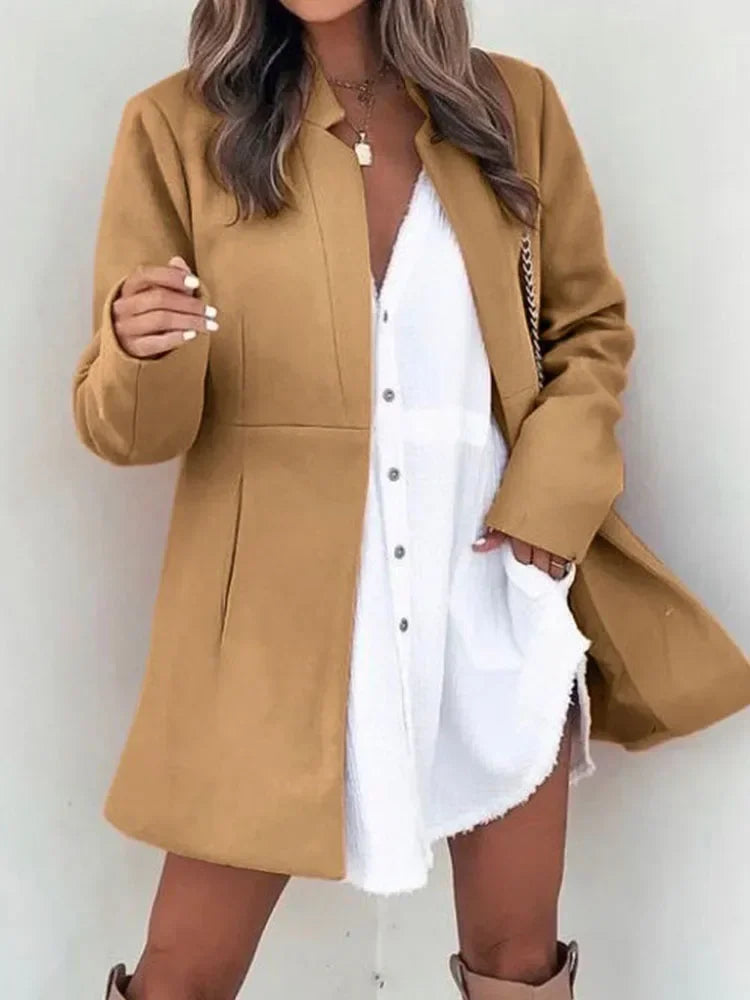 W&W Mode - Damen eleganter klassischer urbaner Mantel