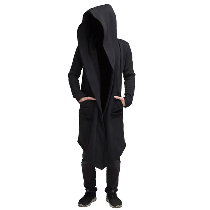 W&W Mode | Lange Strickjacke Im Gothic Stil Mit Kapuze Für Herren