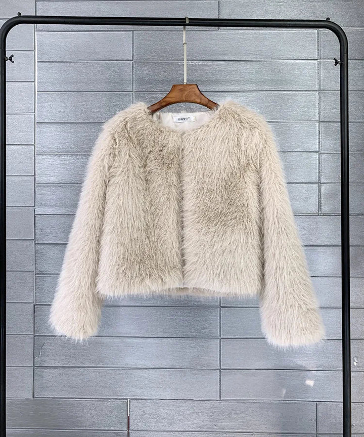 Plüschjacke aus Flausch