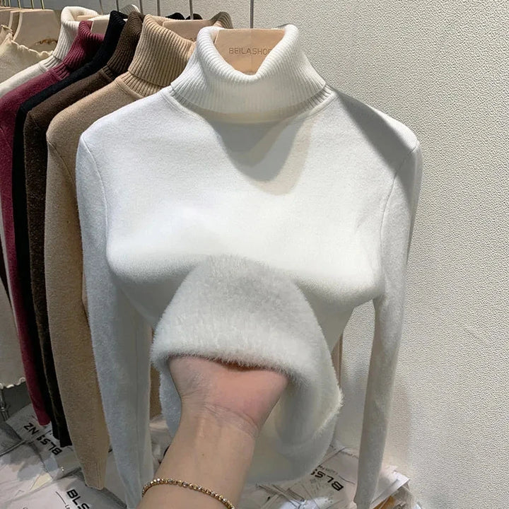 W&W Mode | Rollkragenpullover mit weichem Innenfutter