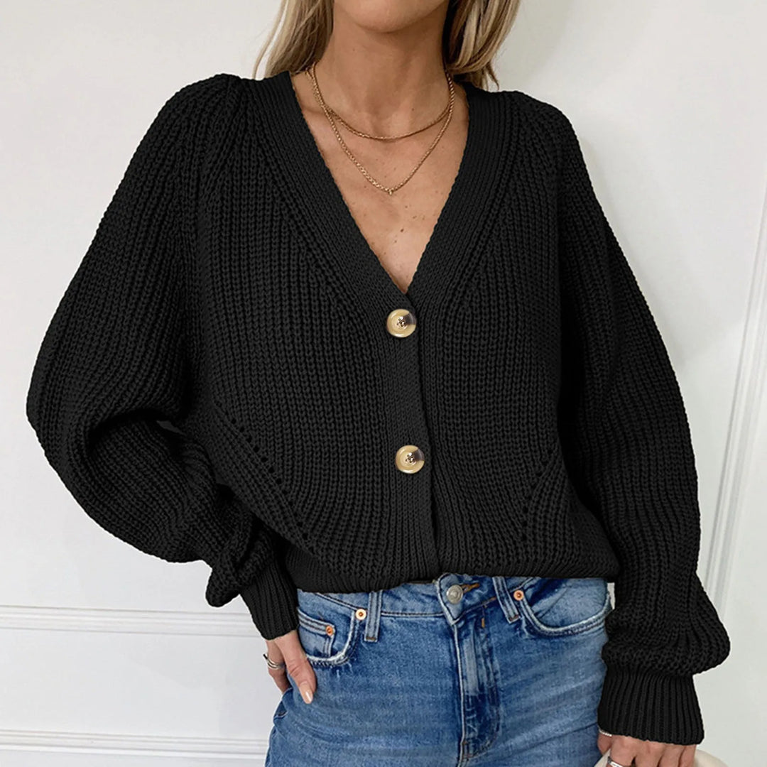 W&W Mode | STRICK-CARDIGAN MIT V-AUSSCHNITT