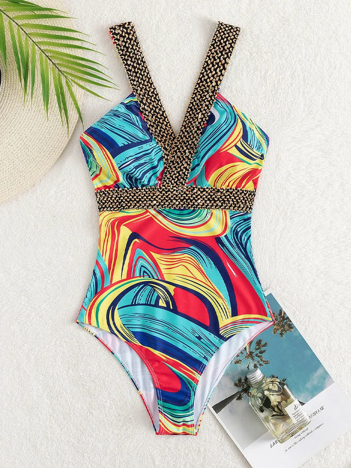 W&W Mode Badeanzug Monokini Rückenfrei