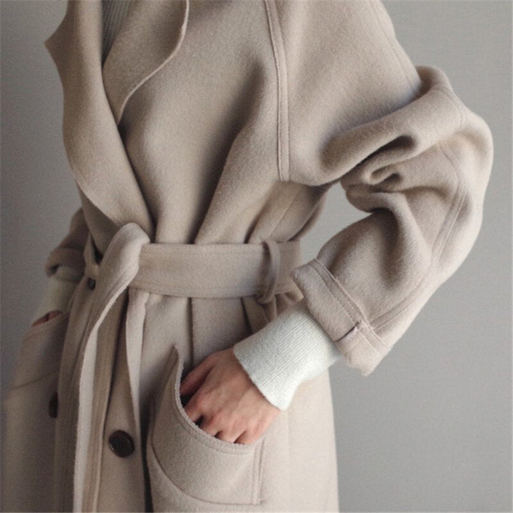 W&W Mode | Langer Wollmantel für Damen