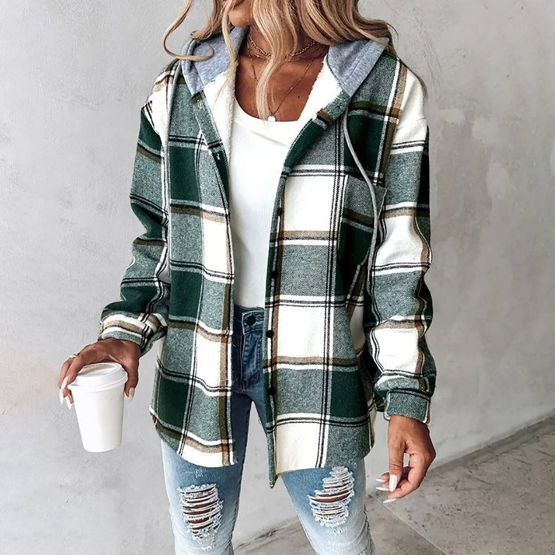 W&W Mode | Karierte Herbstjacke für Damen