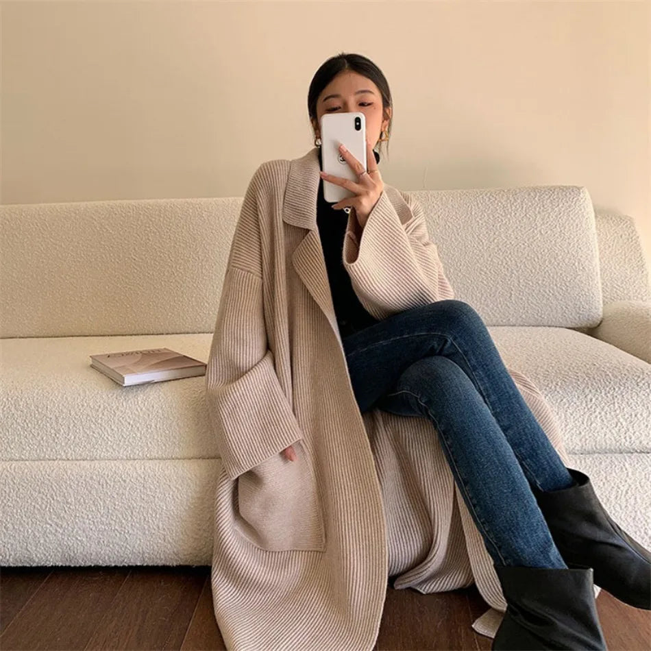 W&W Mode - Strickmantel für Frauen