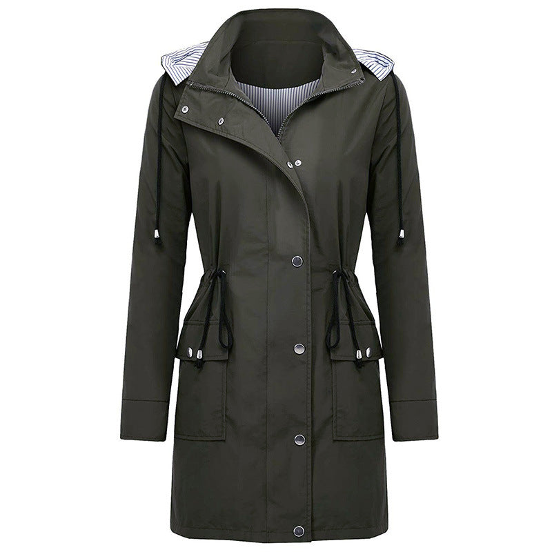 W&W Mode Wonder Hooded Waterproof Long Coat