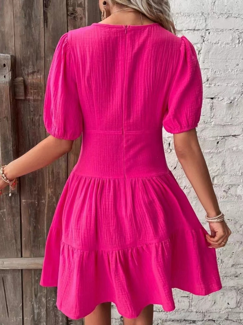 W&W Mode - Lässiges Kleid mit Rüschen