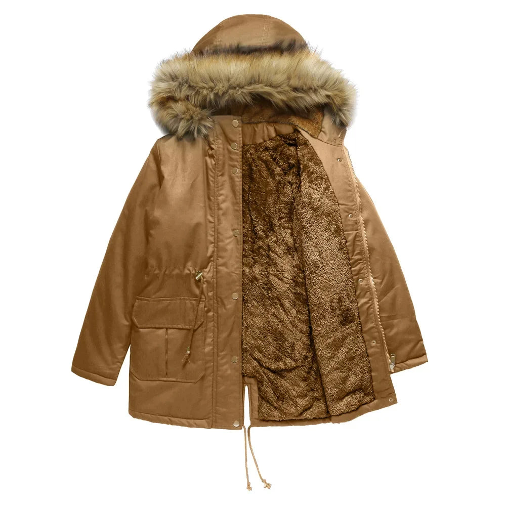 W&W Mode - Lange Parka mit Pelz