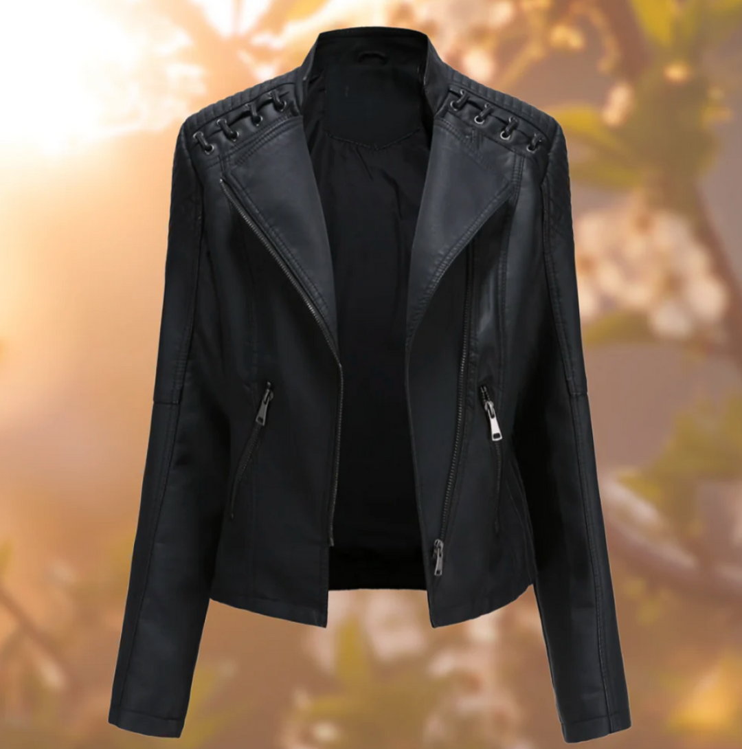 W&W Mode | Klassische Lederjacke für Damen