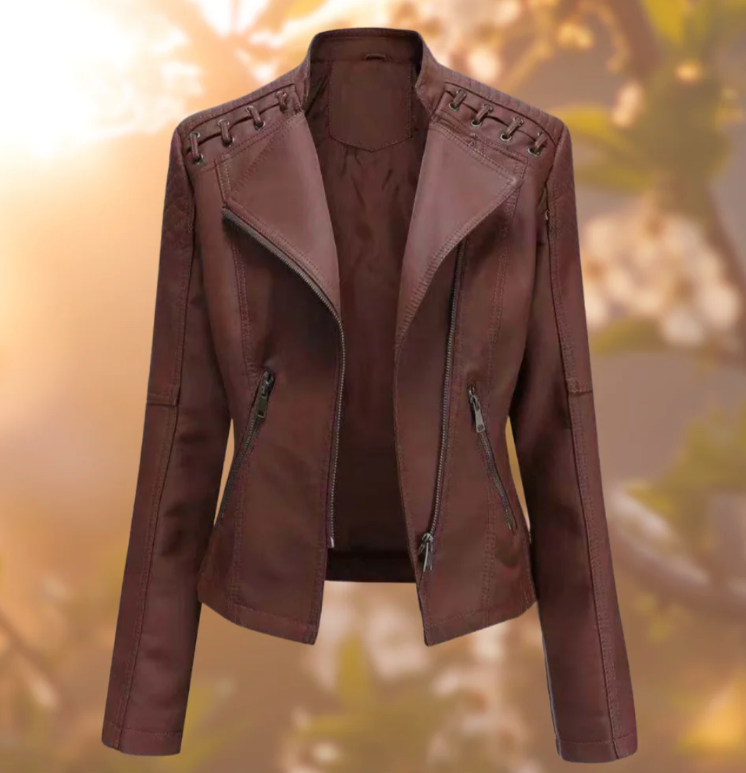W&W Mode | Klassische Lederjacke für Damen