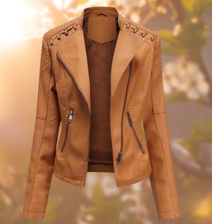 W&W Mode | Klassische Lederjacke für Damen