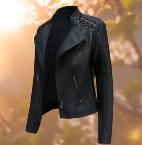 W&W Mode | Klassische Lederjacke für Damen