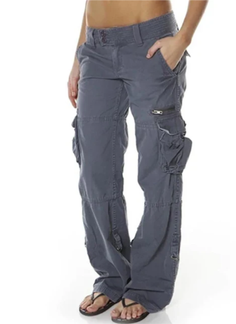 W&W Mode - Bequeme Damen Cargo-Hose, Lockere Passform