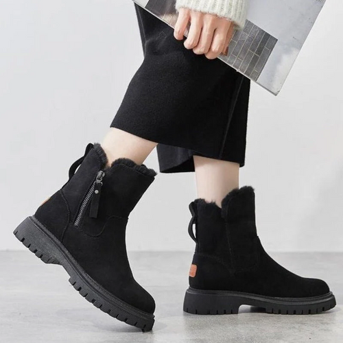 W&W Mode | Klassische Herbst Wedge Stiefeletten für Frauen