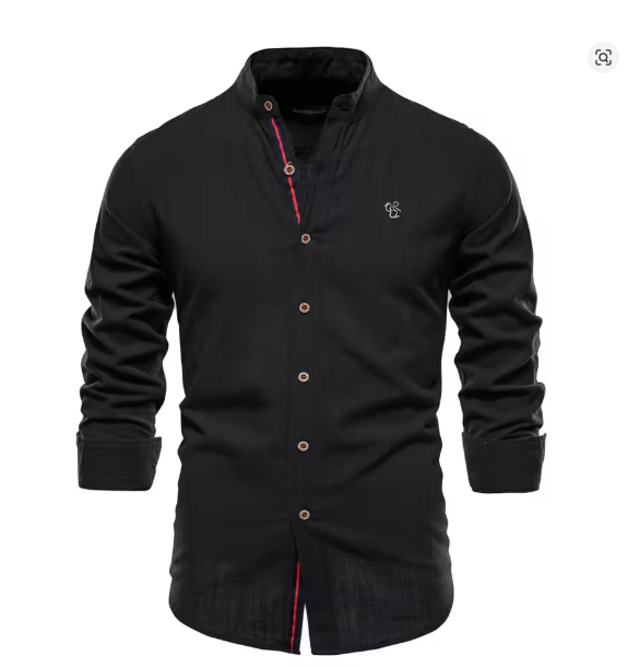 W&W Mode | Herren Elegantes Leinenhemd