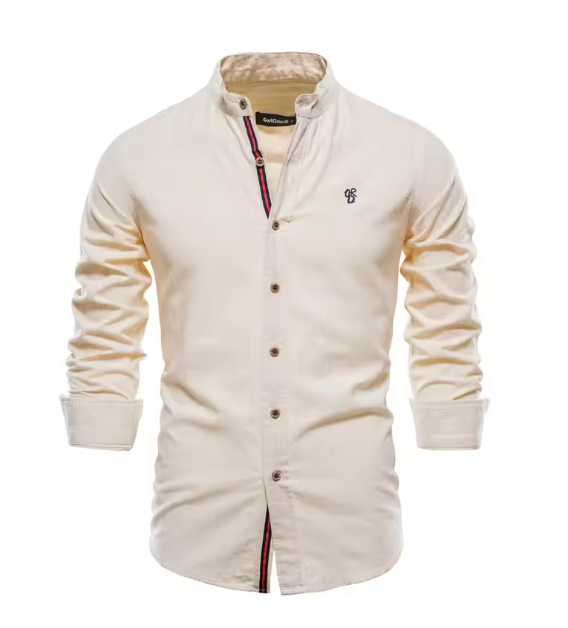 W&W Mode | Herren Elegantes Leinenhemd
