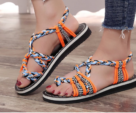 W&W Mode | Damen Bunte Strandsandalen