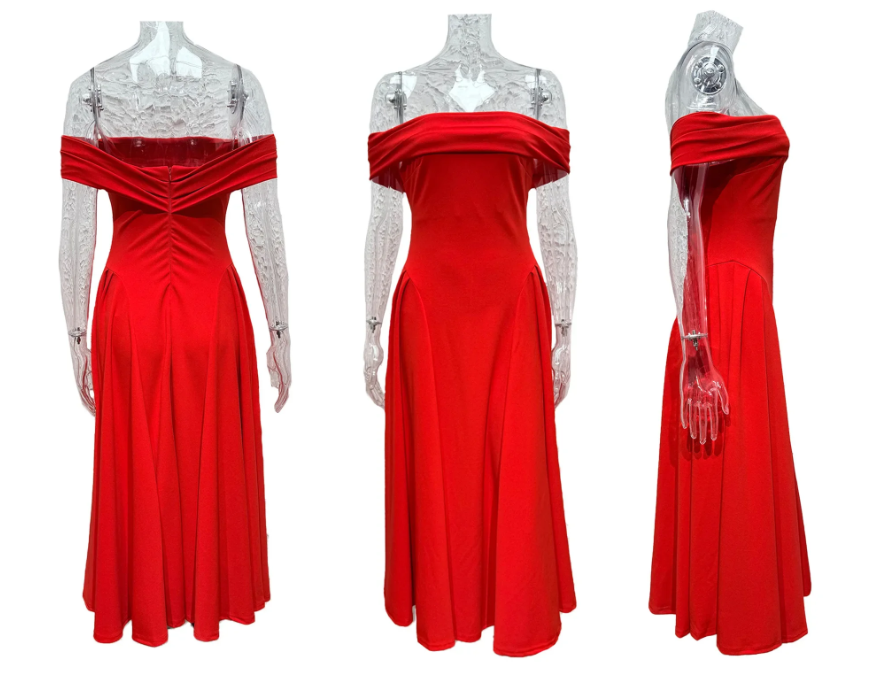 W&W Mode | Midi-Kleid Elegant Blau