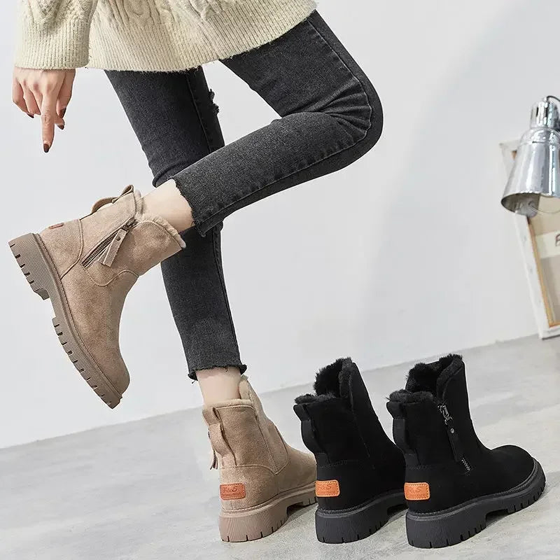 W&W Mode | Damen Schneestiefel mit Plüschfutter