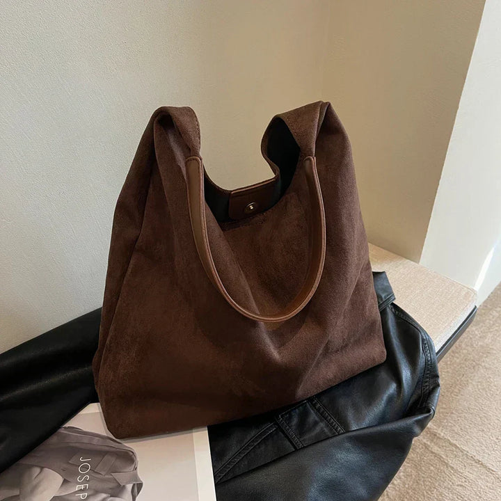 W&W Mode | Einkaufstasche aus weichem Wildleder