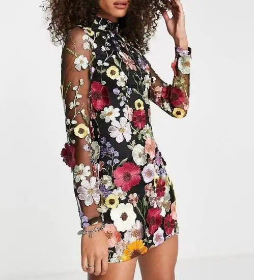 W&W Mode - Dreidimensionales Blumenkleid