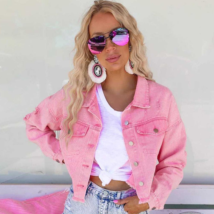 W&W Mode - Jeansjacke mit Fransen