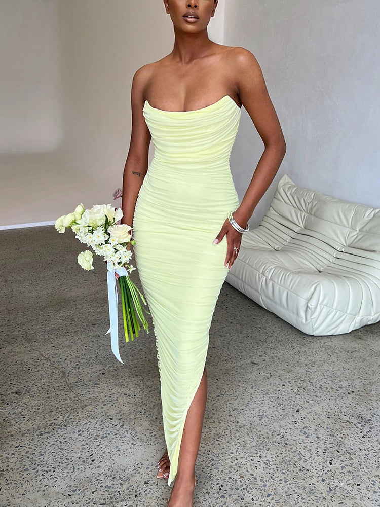 W&W Mode | Strapless-Maxikleid