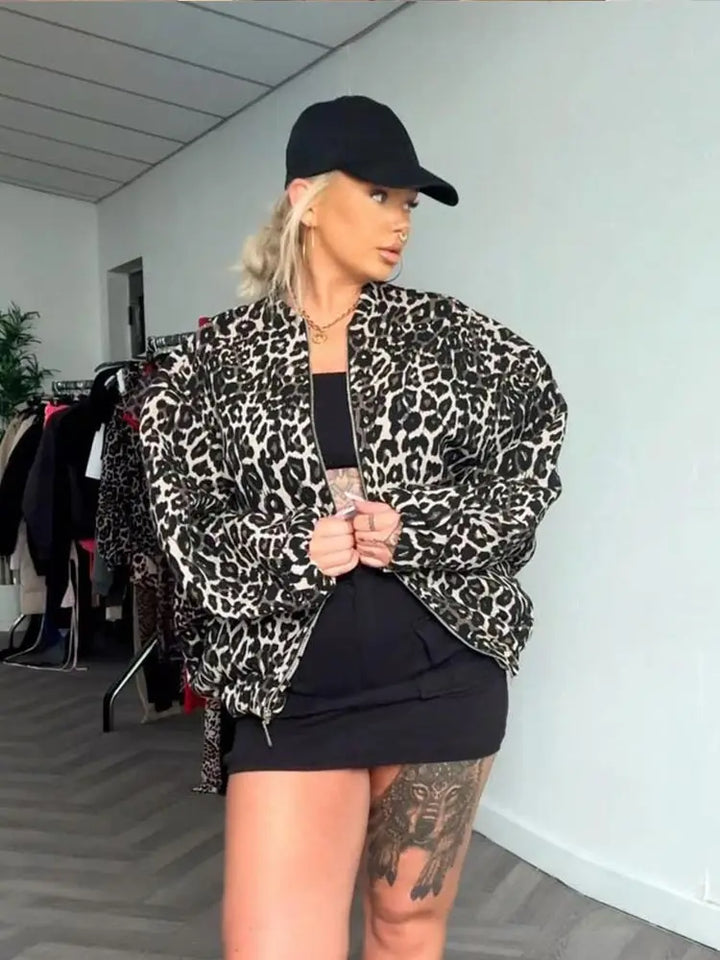 W&W Mode | Jacke mit Leopardenmuster für Damen