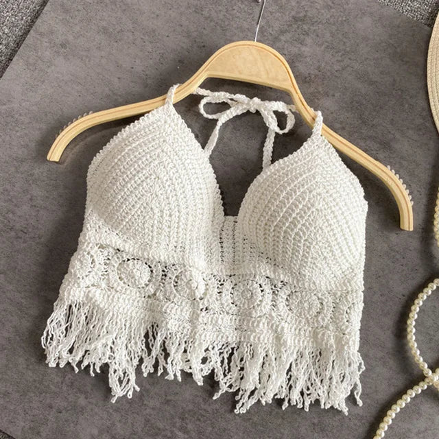W&W Mode | Häkel Bikini Bh Im Boho Stil Mit Quaste