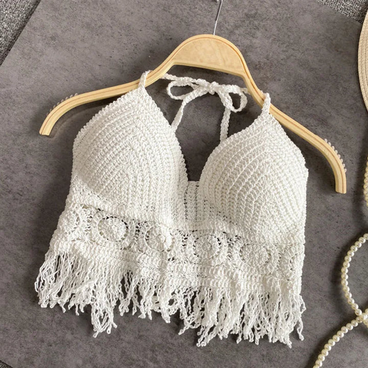 W&W Mode | Häkel Bikini Bh Im Boho Stil Mit Quaste