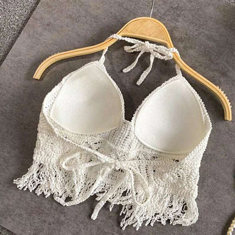 W&W Mode | Häkel Bikini Bh Im Boho Stil Mit Quaste