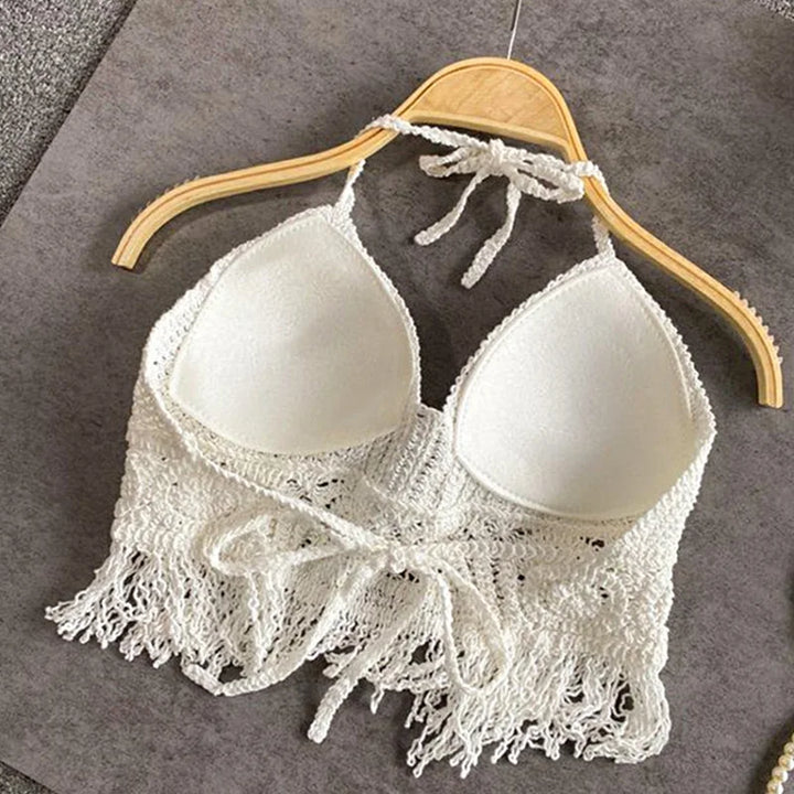W&W Mode | Häkel Bikini Bh Im Boho Stil Mit Quaste