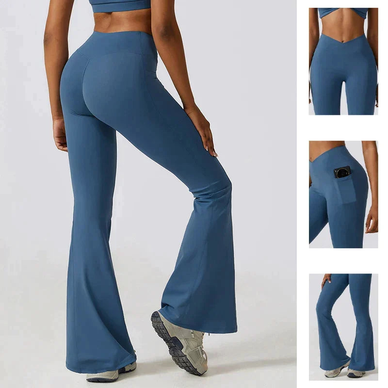 W&W Mode | Hoch taillierte Flare-Leggings