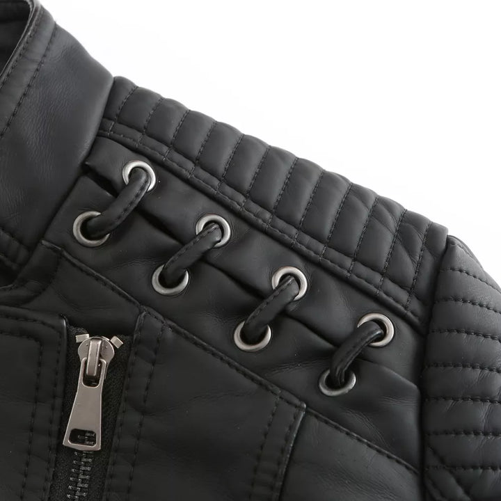 W&W Mode - Glatte Lederjacke
