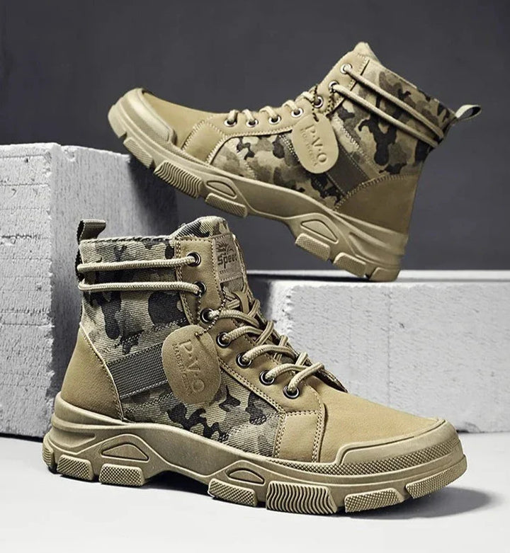 W&W Mode | Outdoor Stiefel Mit Tarnmuster Für Herren