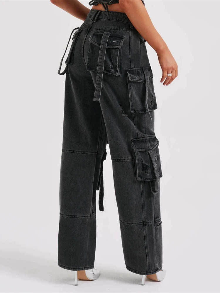 Damen Cargohose aus Denim