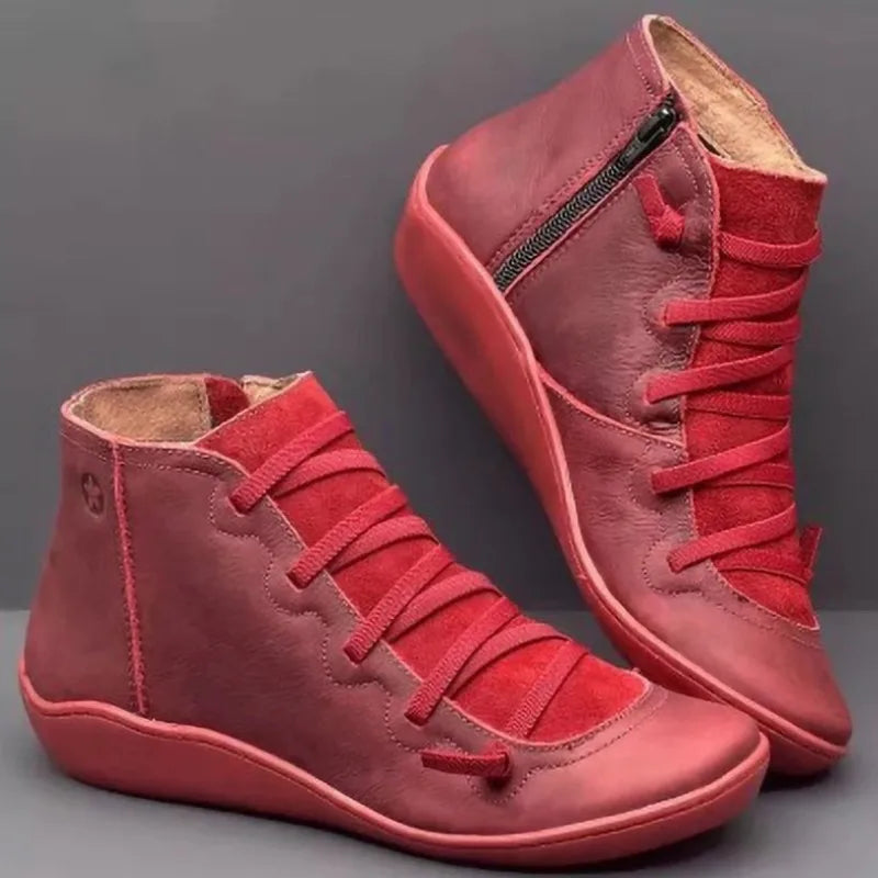 W&W Mode - Damen Stiefeletten aus PU-Leder