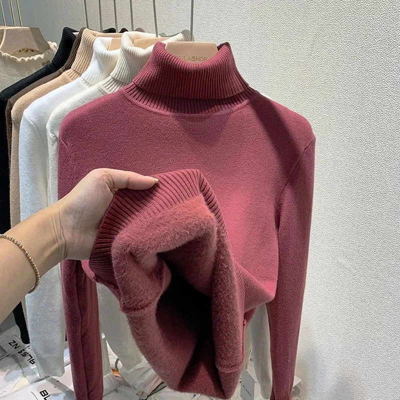 W&W Mode | Rollkragenpullover mit weichem Innenfutter